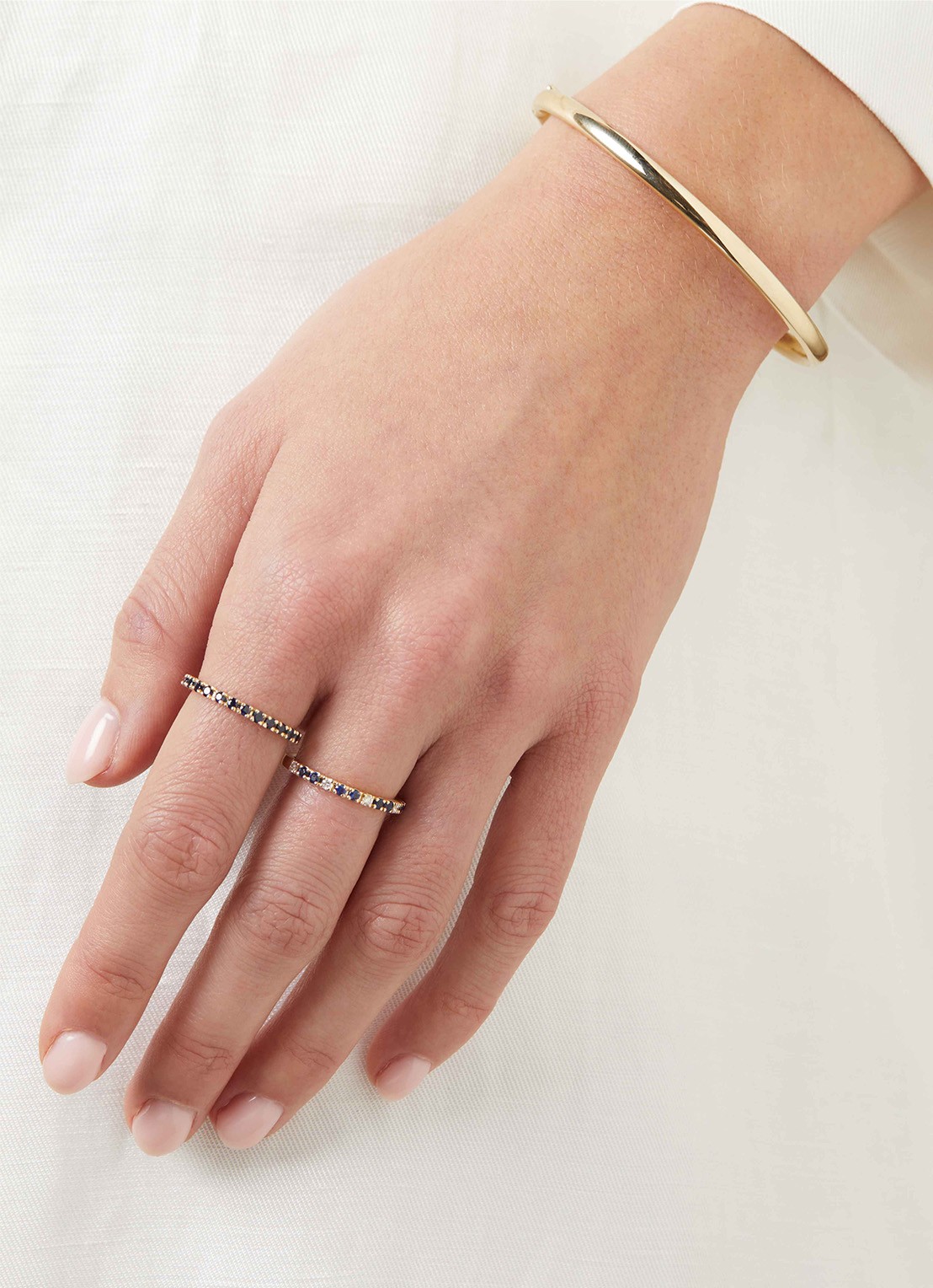 Diamond Point Gouden armband Timeless Treasures - voorkant 2 geelgoud