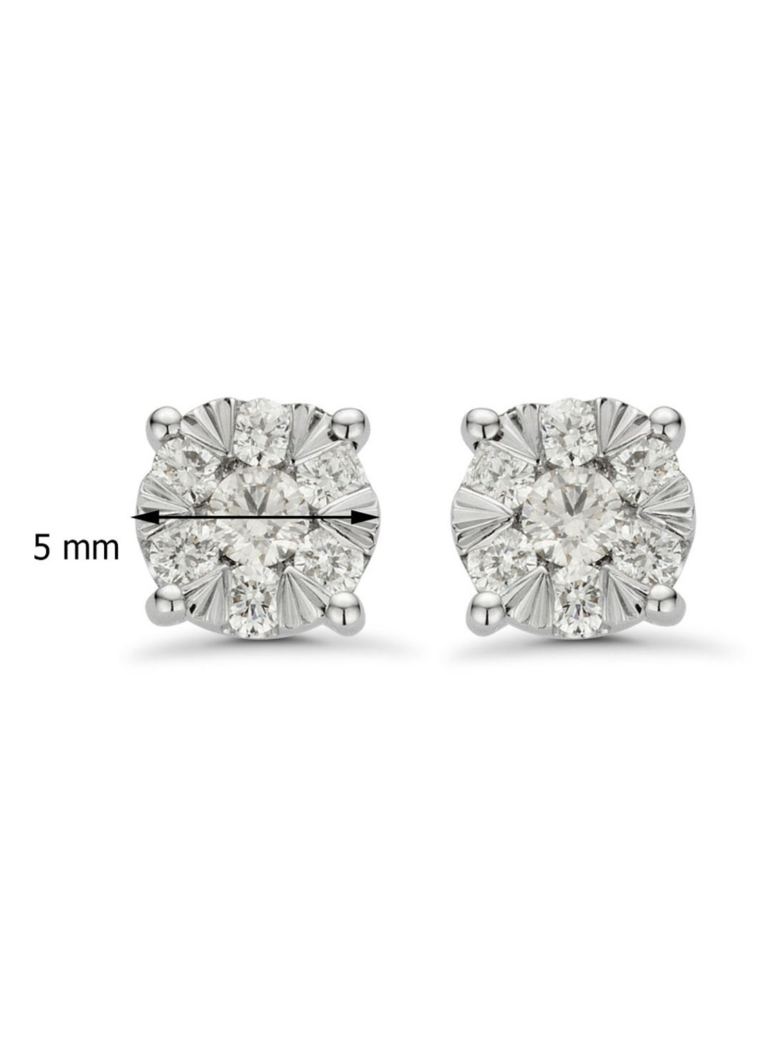 Diamond Point Gouden oorsieraden, 0.27 ct diamant, Enchanted - detail 3 geelgoud