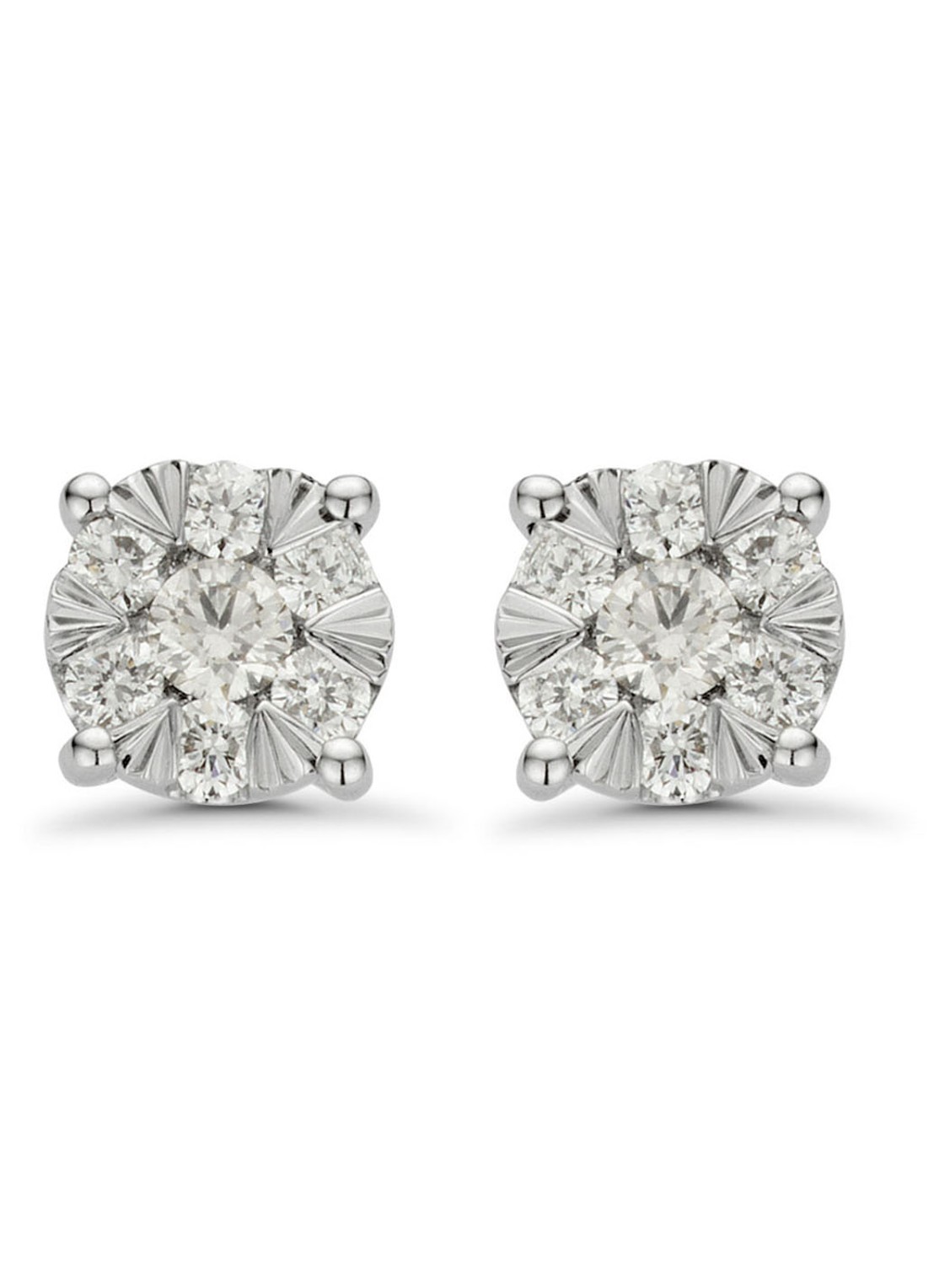 Diamond Point Gouden oorsieraden, 0.27 ct diamant, Enchanted - voorkant geelgoud