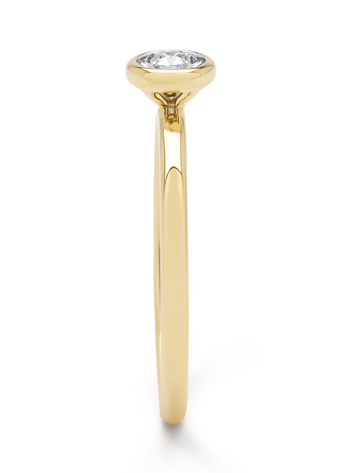 Diamond Point Gouden ring, 0.06 ct diamant, Cosmic - detail 4 geelgoud