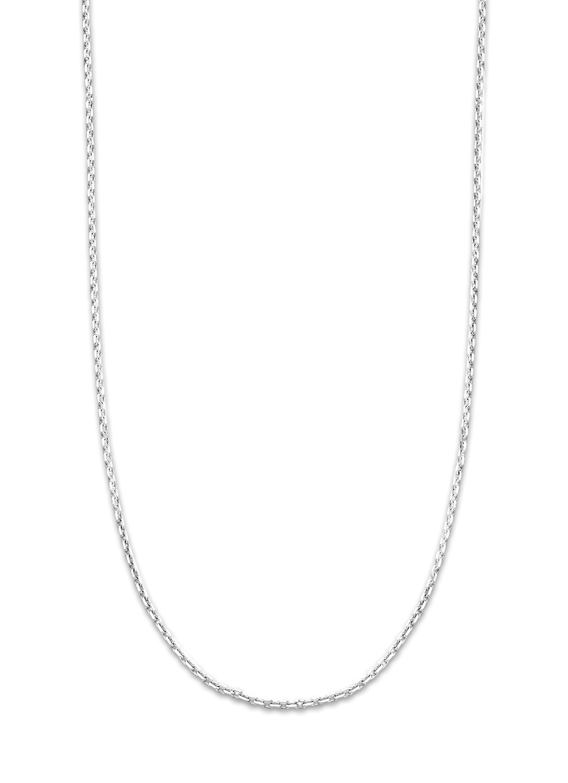 Diamond Point Witgouden anker collier Timeless Treasures (50cm) - voorkant 2 witgoud