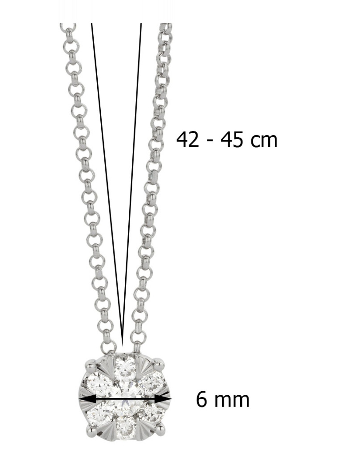 Diamond Point Witgouden hanger, 0.24 ct diamant, Enchanted - detail 3 witgoud