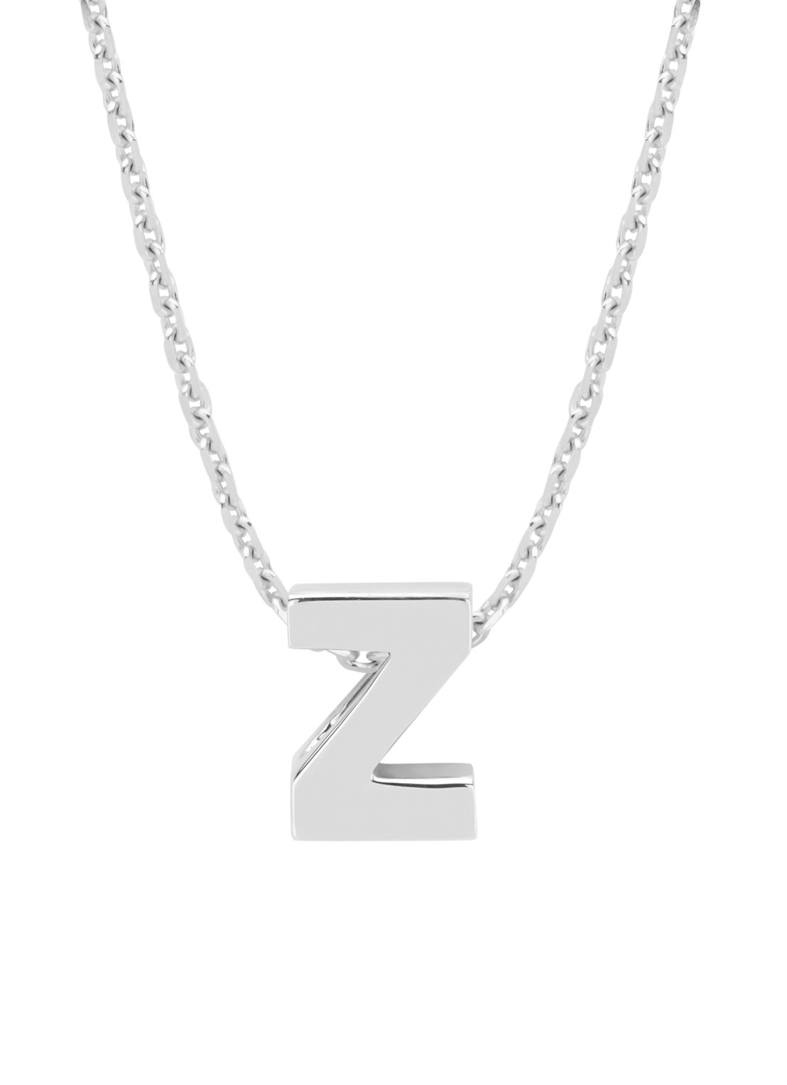 Diamond Point Witgouden hanger Z, Alphabet - voorkant 2 witgoud