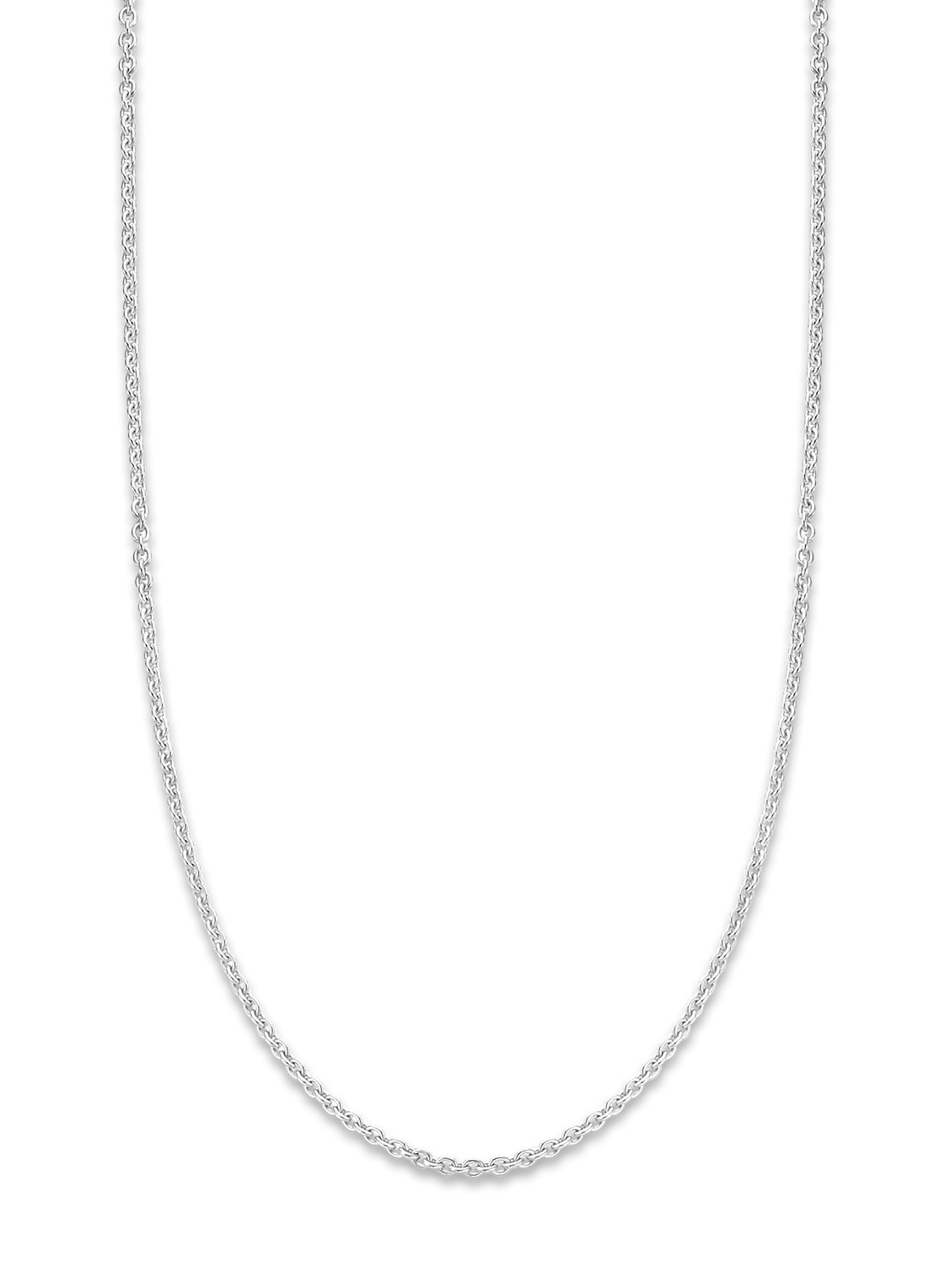 Diamond Point Witgouden jasseron collier Timeless Treasures (50cm) - voorkant witgoud
