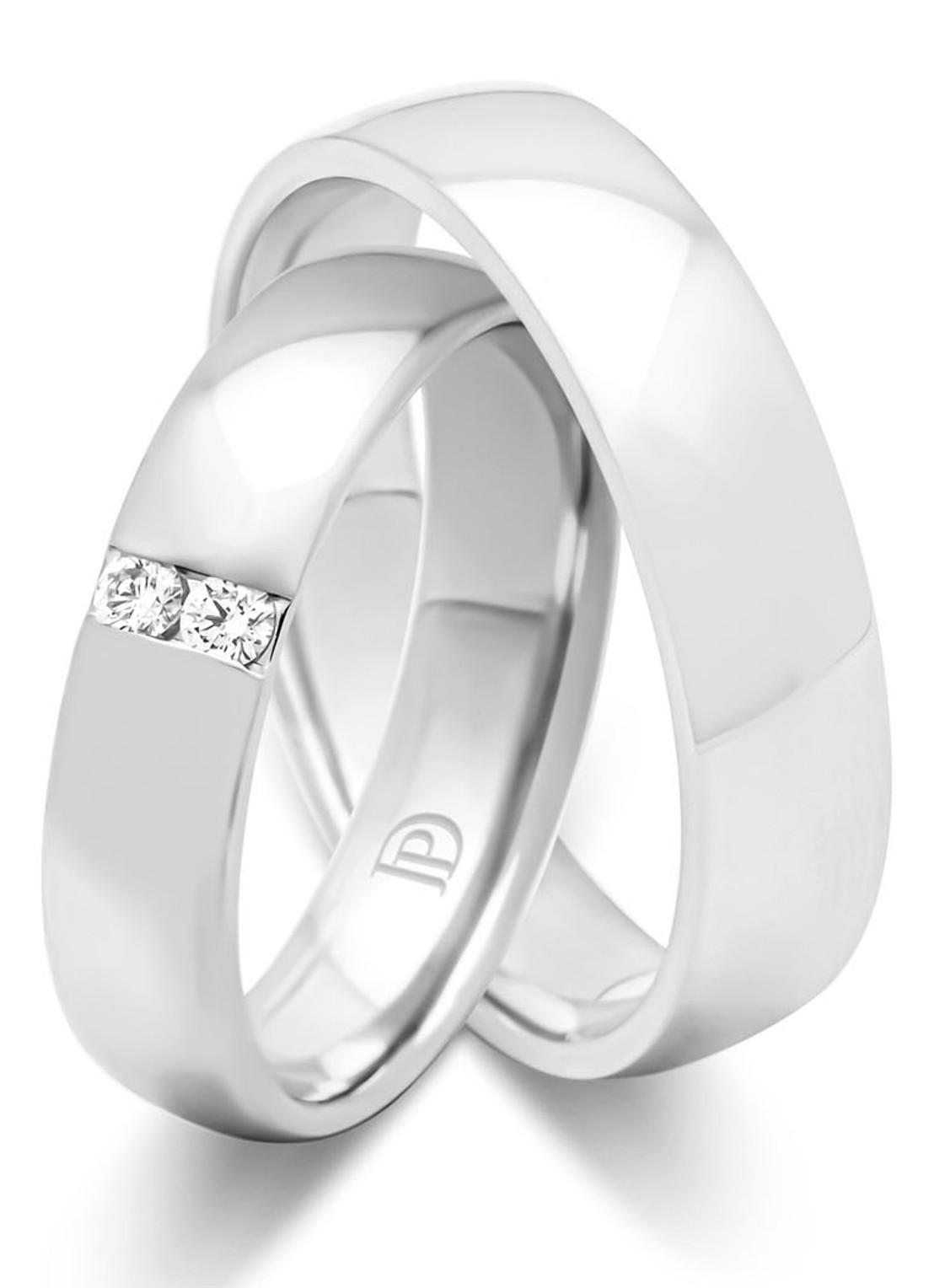 Diamond Point Witgouden ring, 0.07 ct diamant, Wedding - detail 2 witgoud