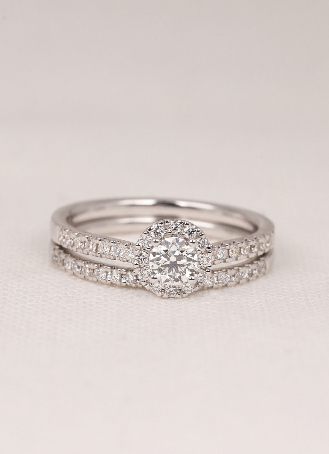 Diamond Point Witgouden ring, 0.14 ct diamant, Perfect Match - detail 4 witgoud