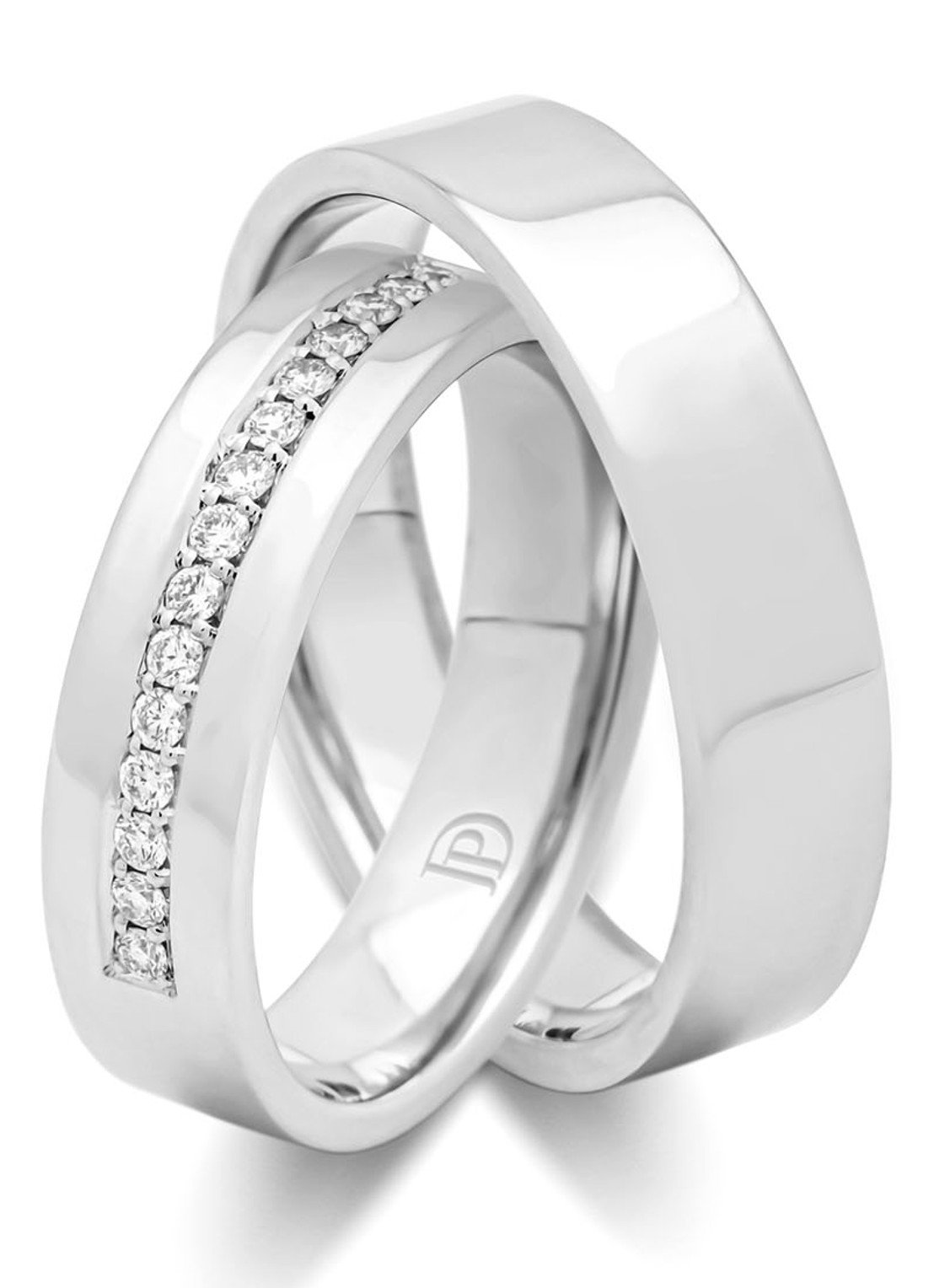 Diamond Point Witgouden ring, 0.15 ct diamant, Wedding - detail 3 witgoud