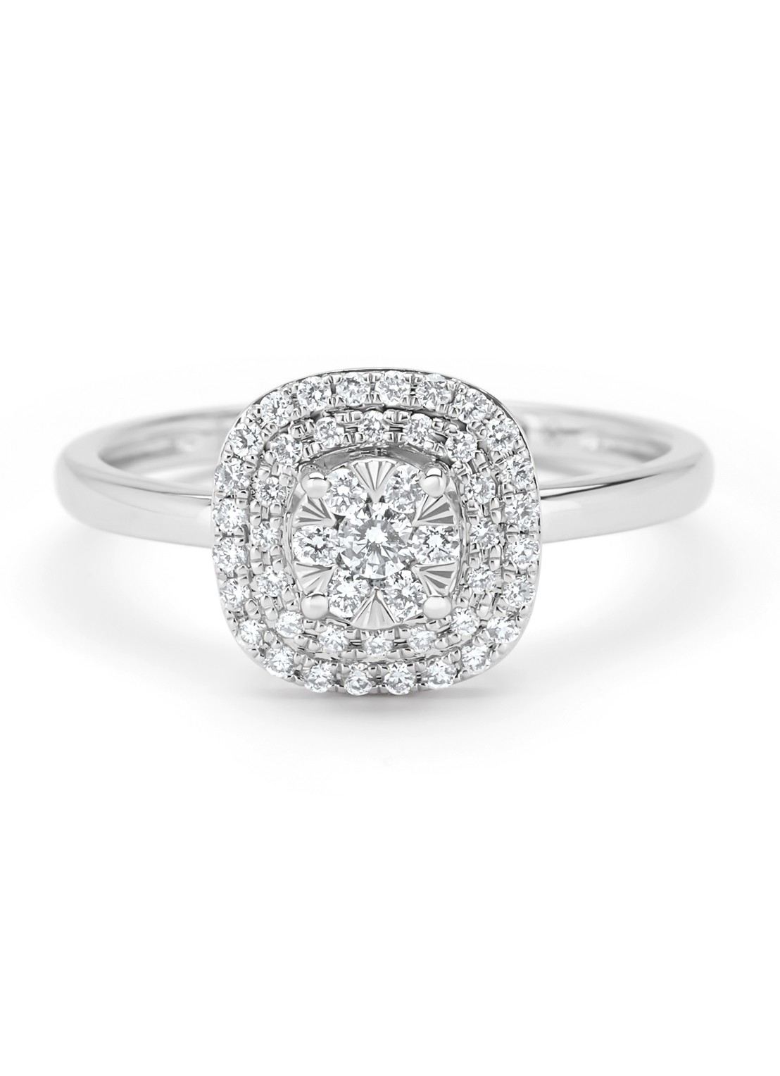 Diamond Point Witgouden ring, 0.31 ct diamant, Enchanted - detail 4 witgoud