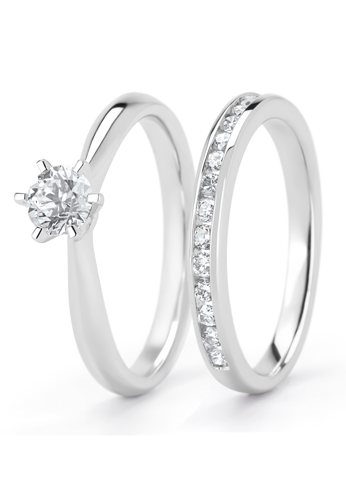 Diamond Point Witgouden ring, 0.33 ct diamant, Perfect Match - detail 6 witgoud
