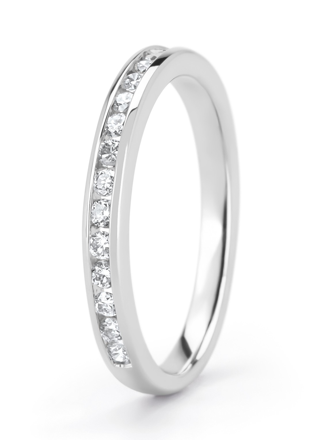 Diamond Point Witgouden ring, 0.33 ct diamant, Perfect Match - voorkant witgoud