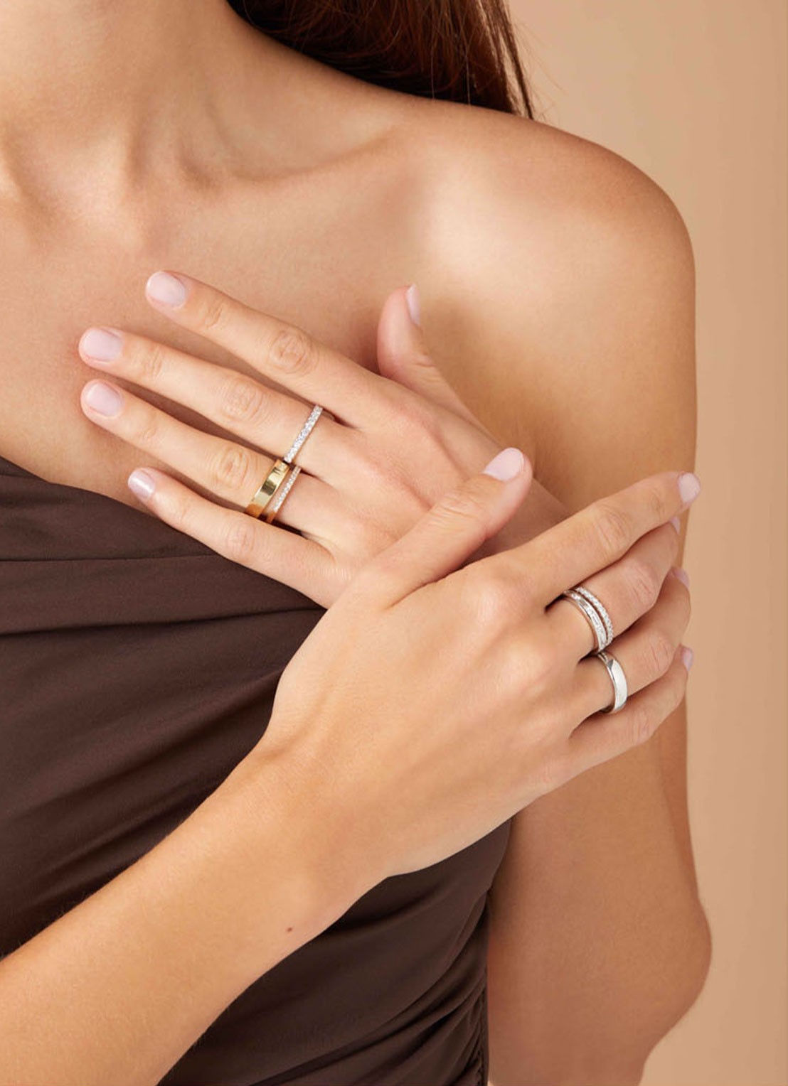 Diamond Point Witgouden ring 0.33 ct diamant Wedding - detail 3 witgoud