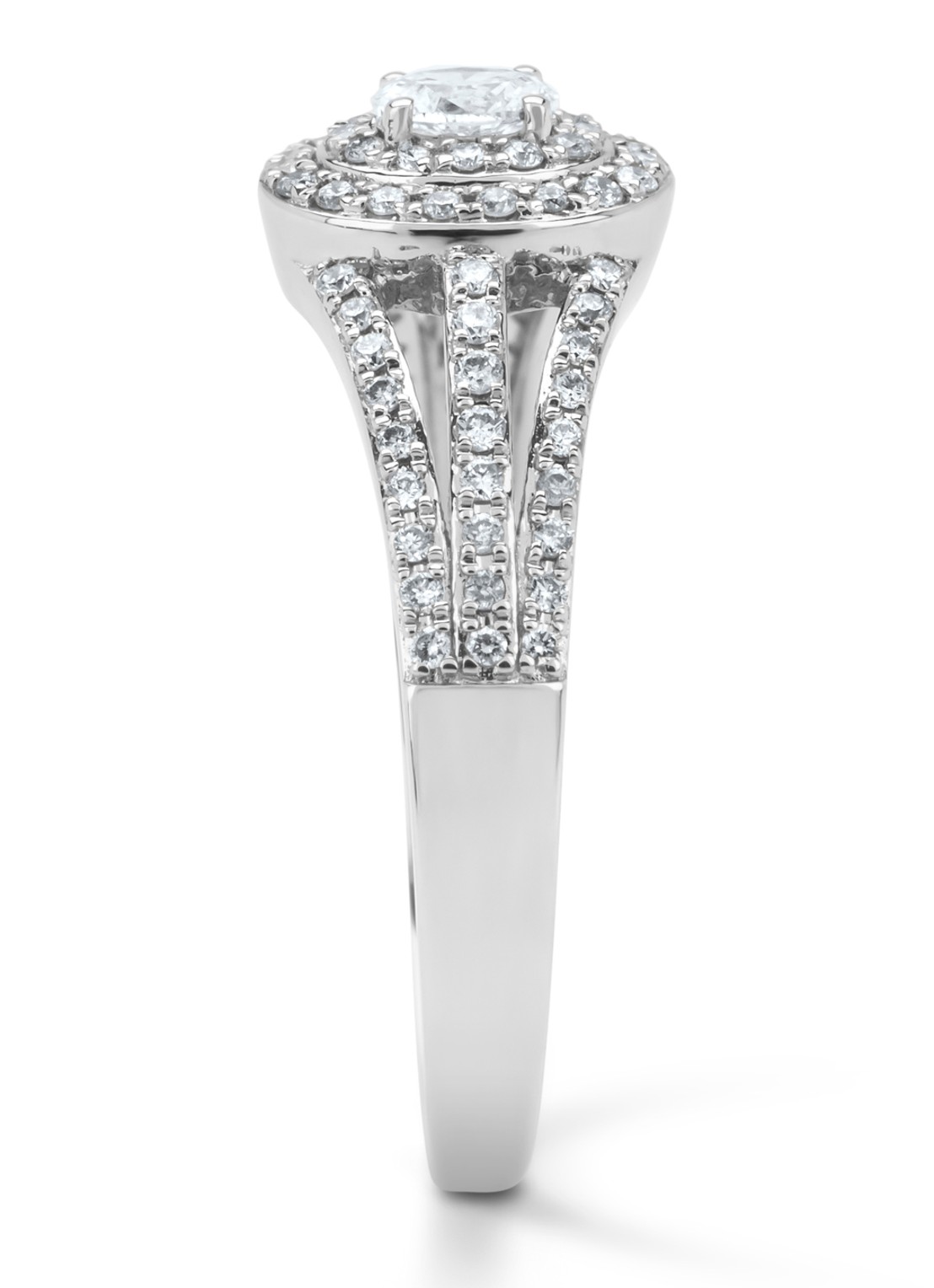Diamond Point Witgouden ring, 0.38 ct diamant, Petite Romance - detail 4 witgoud
