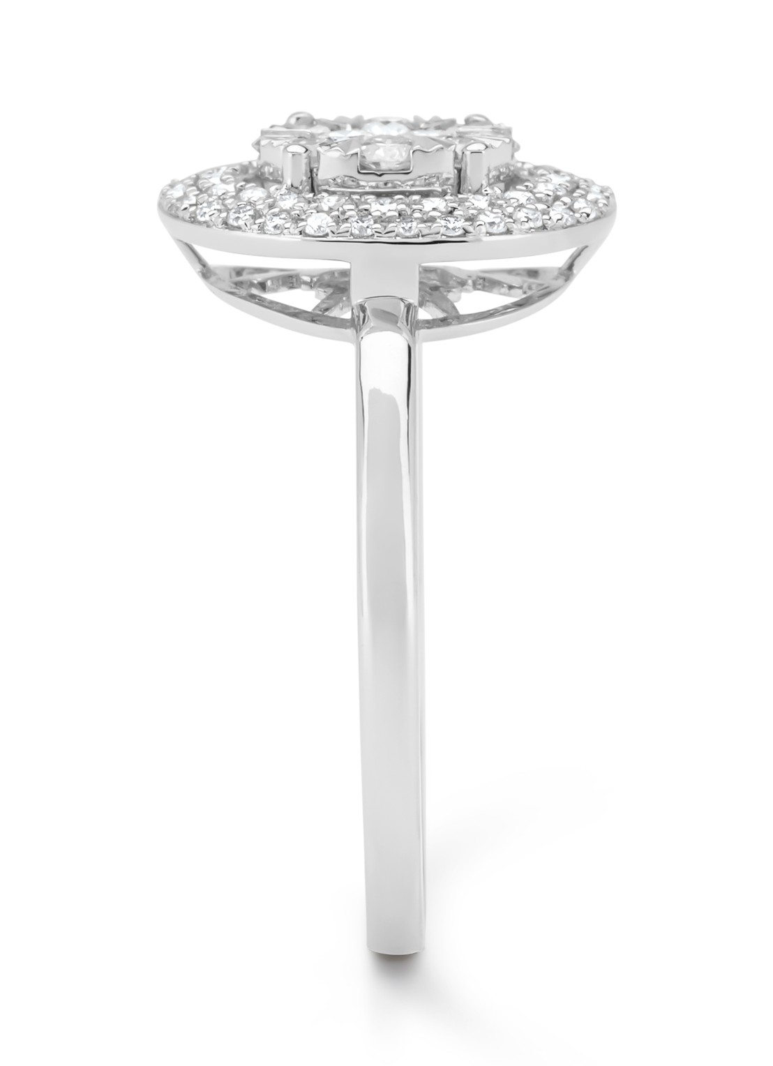 Diamond Point Witgouden ring, 0.42 ct diamant, Enchanted - detail 3 witgoud