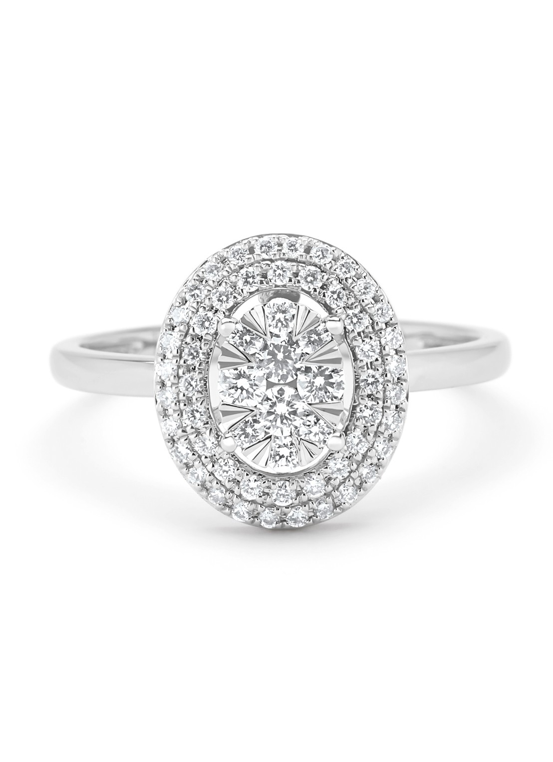 Diamond Point Witgouden ring, 0.42 ct diamant, Enchanted - detail 4 witgoud