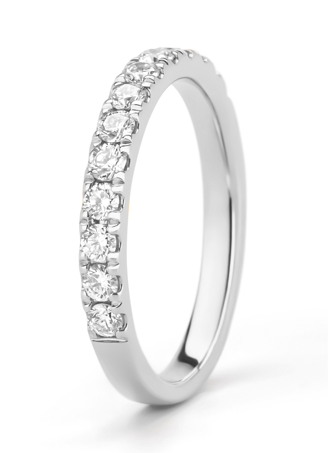 Diamond Point Witgouden ring, 0.50 ct diamant, Perfect Match - voorkant witgoud