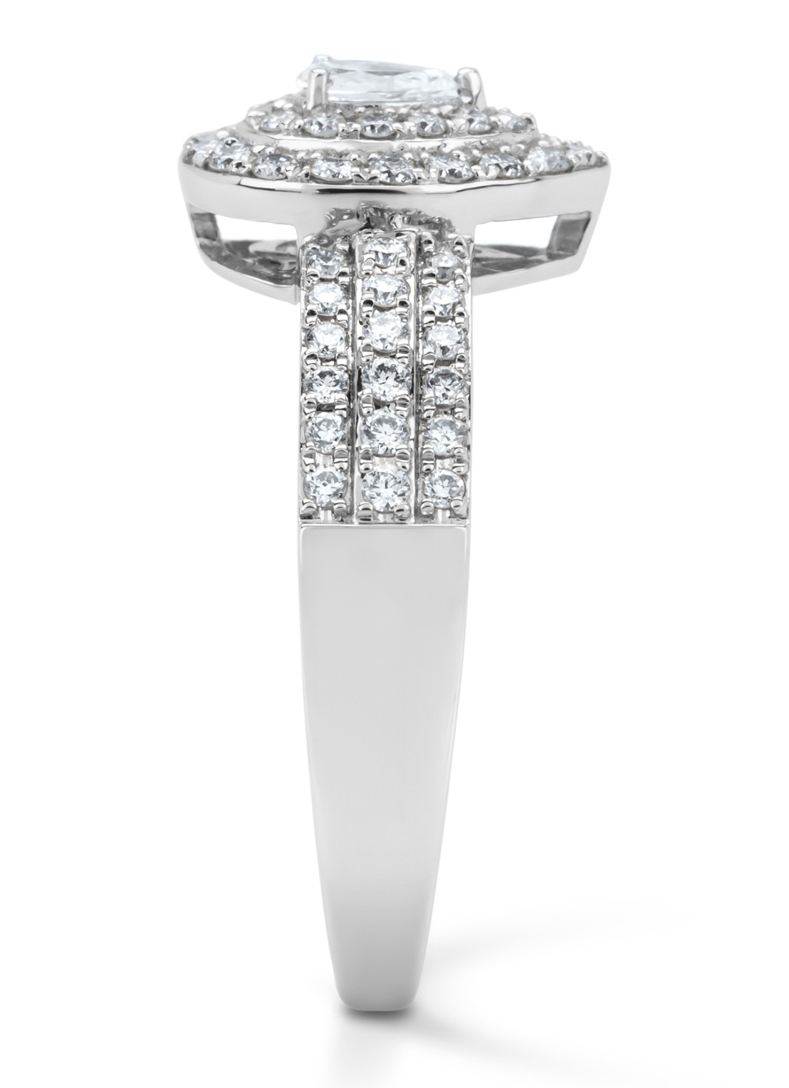 Diamond Point Witgouden ring, 0.50 ct diamant, Petite Romance - detail 2 witgoud