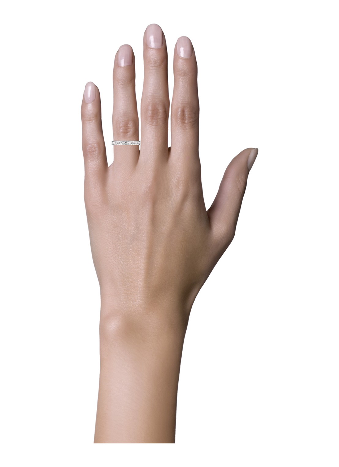 Diamond Point Witgouden ring 0.50 ct diamant Wedding - detail 2 witgoud