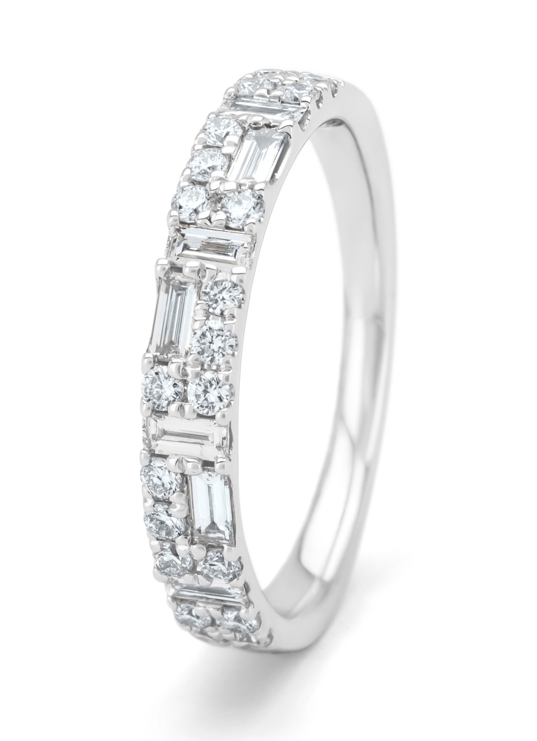 Diamond Point Witgouden ring, 0.57 ct diamant, Gallery - detail 2 witgoud