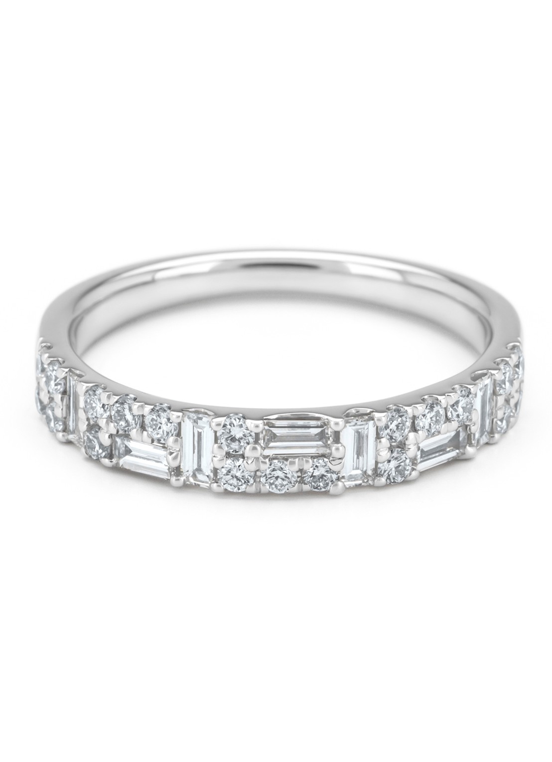 Diamond Point Witgouden ring, 0.57 ct diamant, Gallery - voorkant 4 witgoud