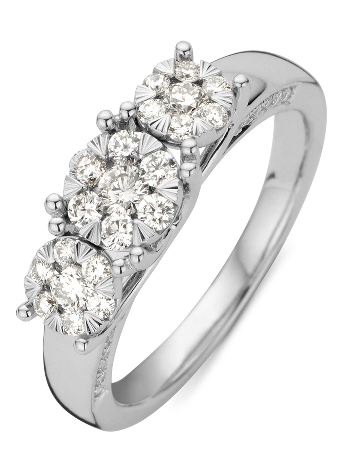 Diamond Point Witgouden ring, 0.58 ct diamant, Enchanted - voorkant witgoud