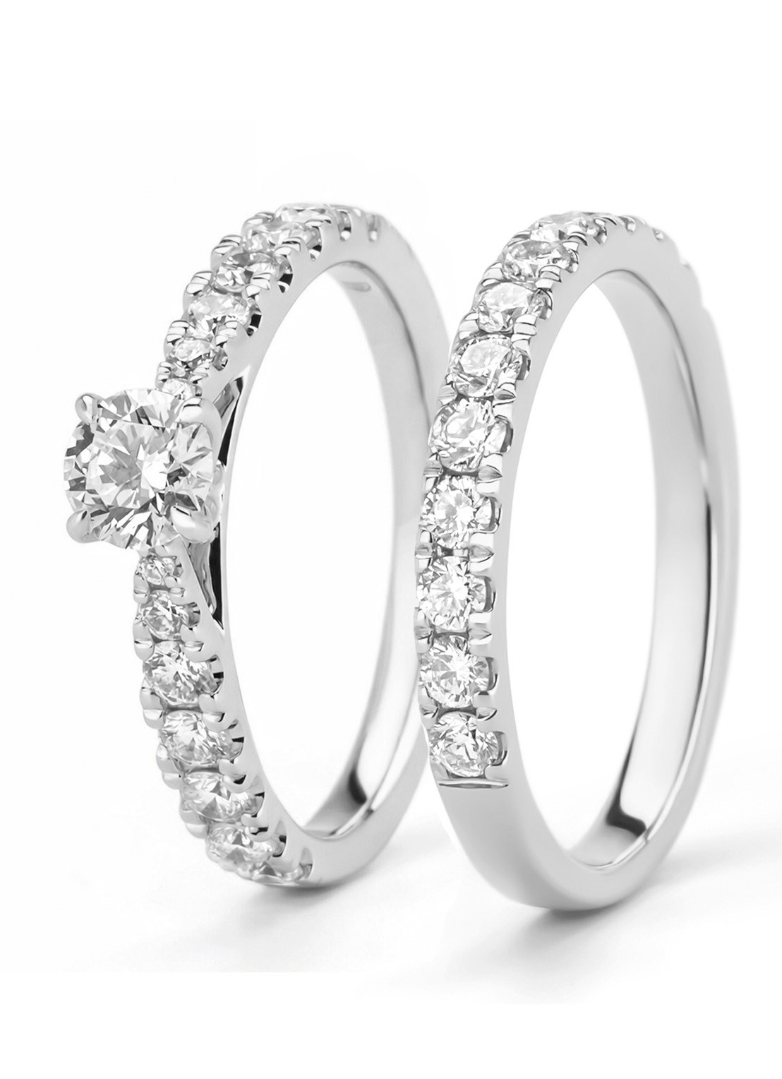 Diamond Point Witgouden ring, 0.87 ct diamant, Perfect Match - detail 6 witgoud