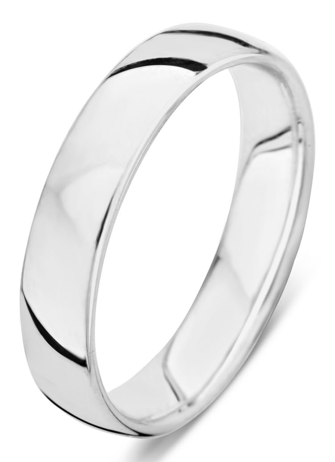 Diamond Point Witgouden ring Wedding - voorkant 3 witgoud