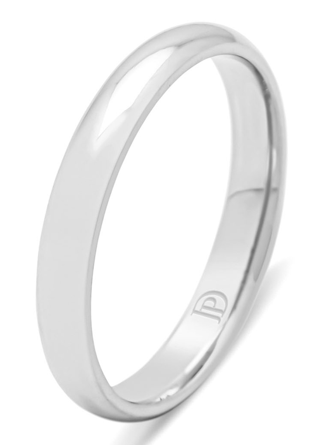 Diamond Point Witgouden ring Wedding - voorkant witgoud