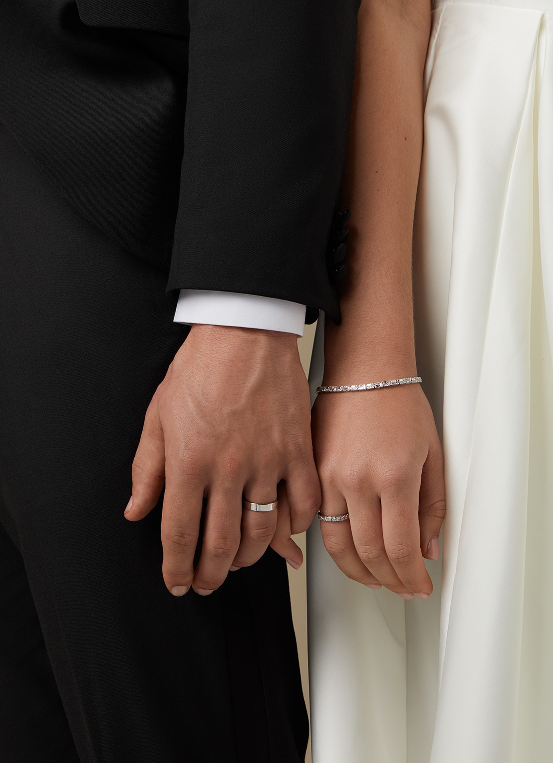 Diamond Point Witgouden ring Wedding - detail witgoud