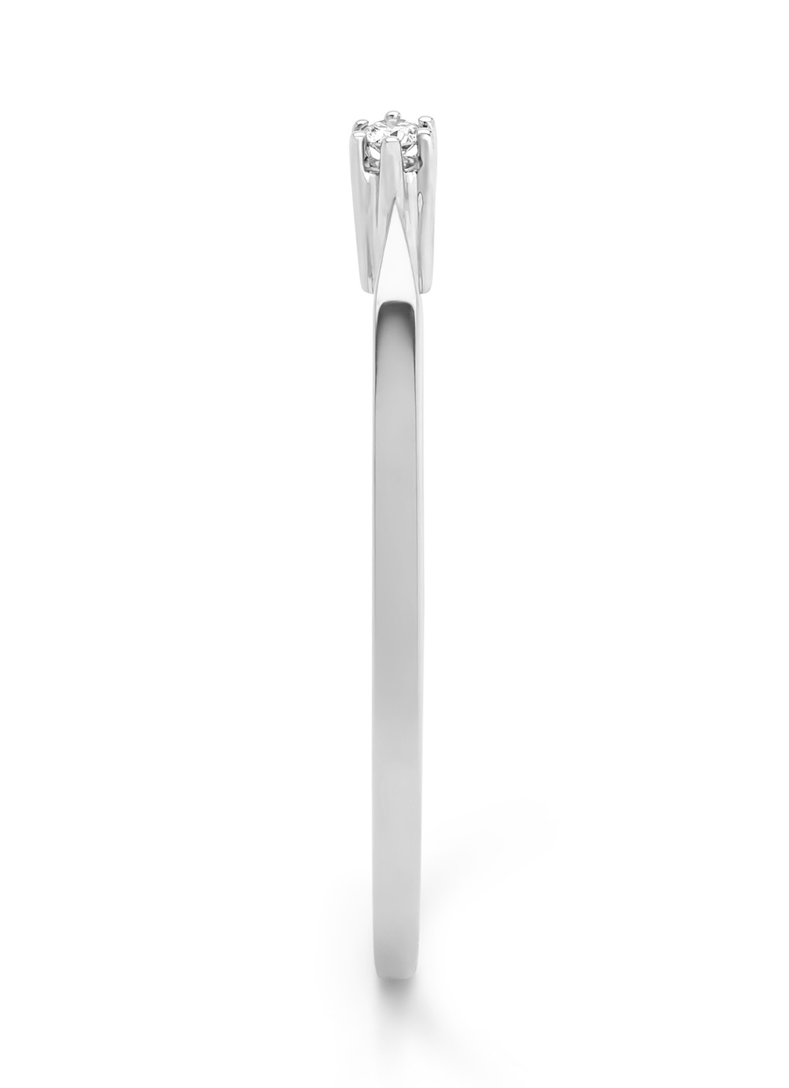 Diamond Point Witgouden solitair groeibriljant ring, 0.02 ct. 0.02 ct diamant Groeibriljant - detail 3 witgoud