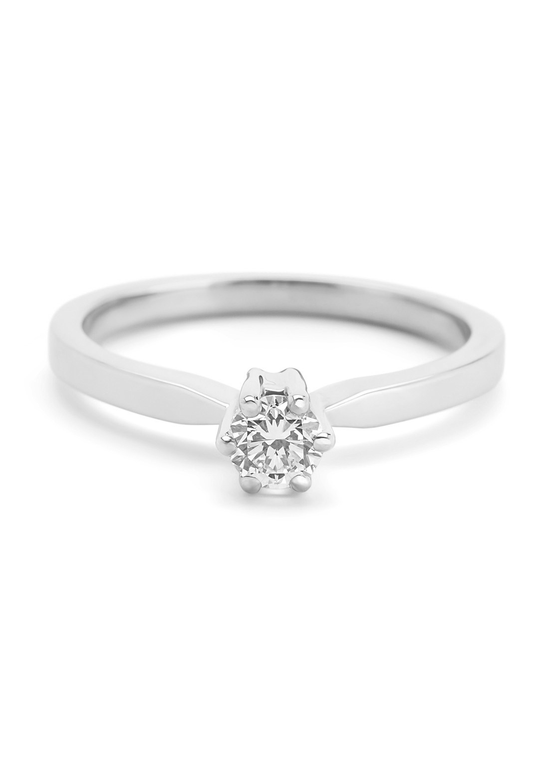 Diamond Point Witgouden solitair groeibriljant ring, 0.32 ct. 0.32 ct diamant Groeibriljant - detail 4 witgoud