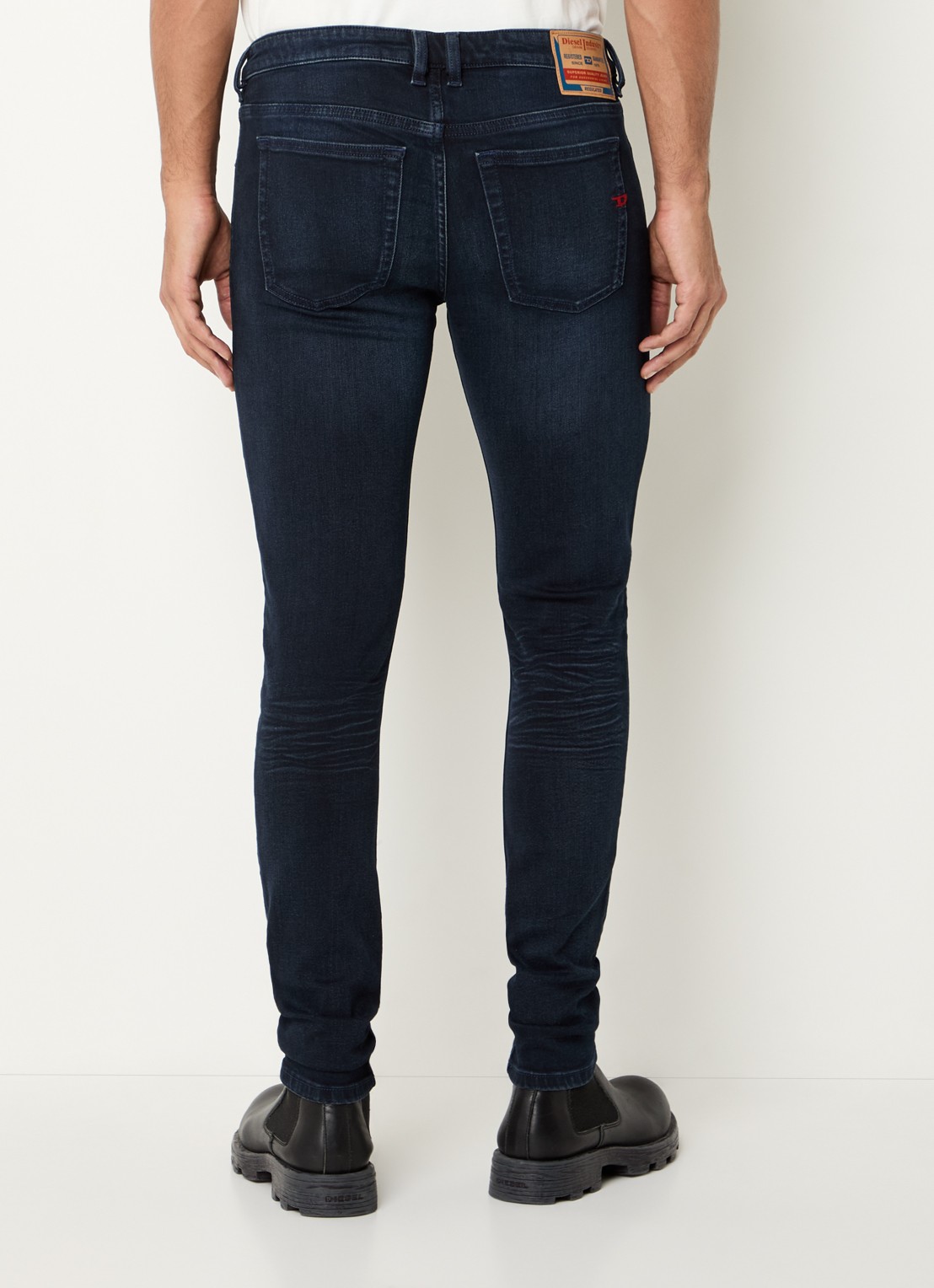 Diesel 1979 Sleenker skinny jeans met donkere wassing - achterkant indigo