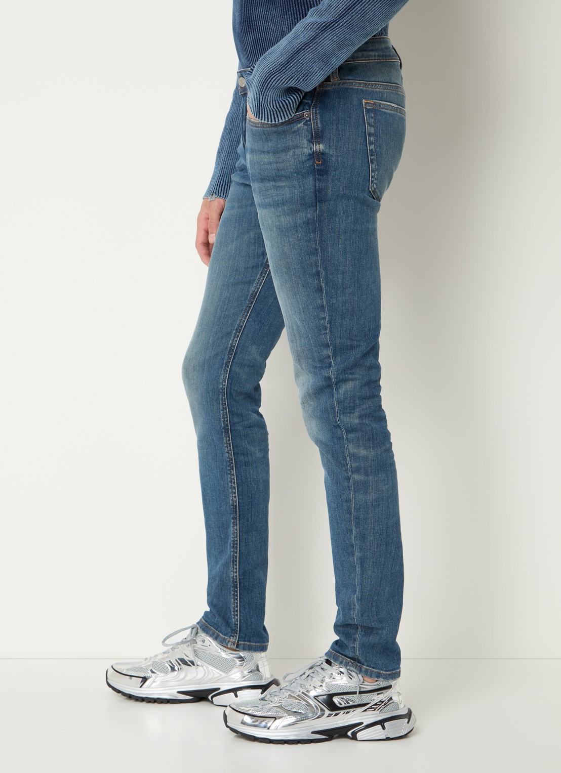 Diesel 1979 Sleenker skinny jeans met donkere wassing - detail 5 indigo