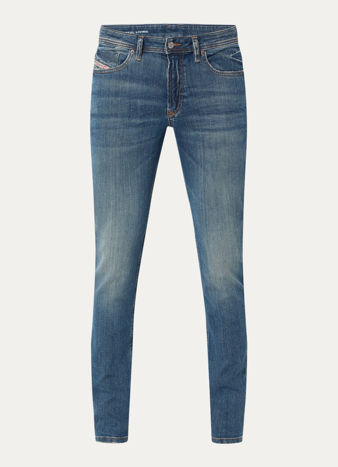 Diesel 1979 Sleenker skinny jeans met donkere wassing - voorkant 2 indigo