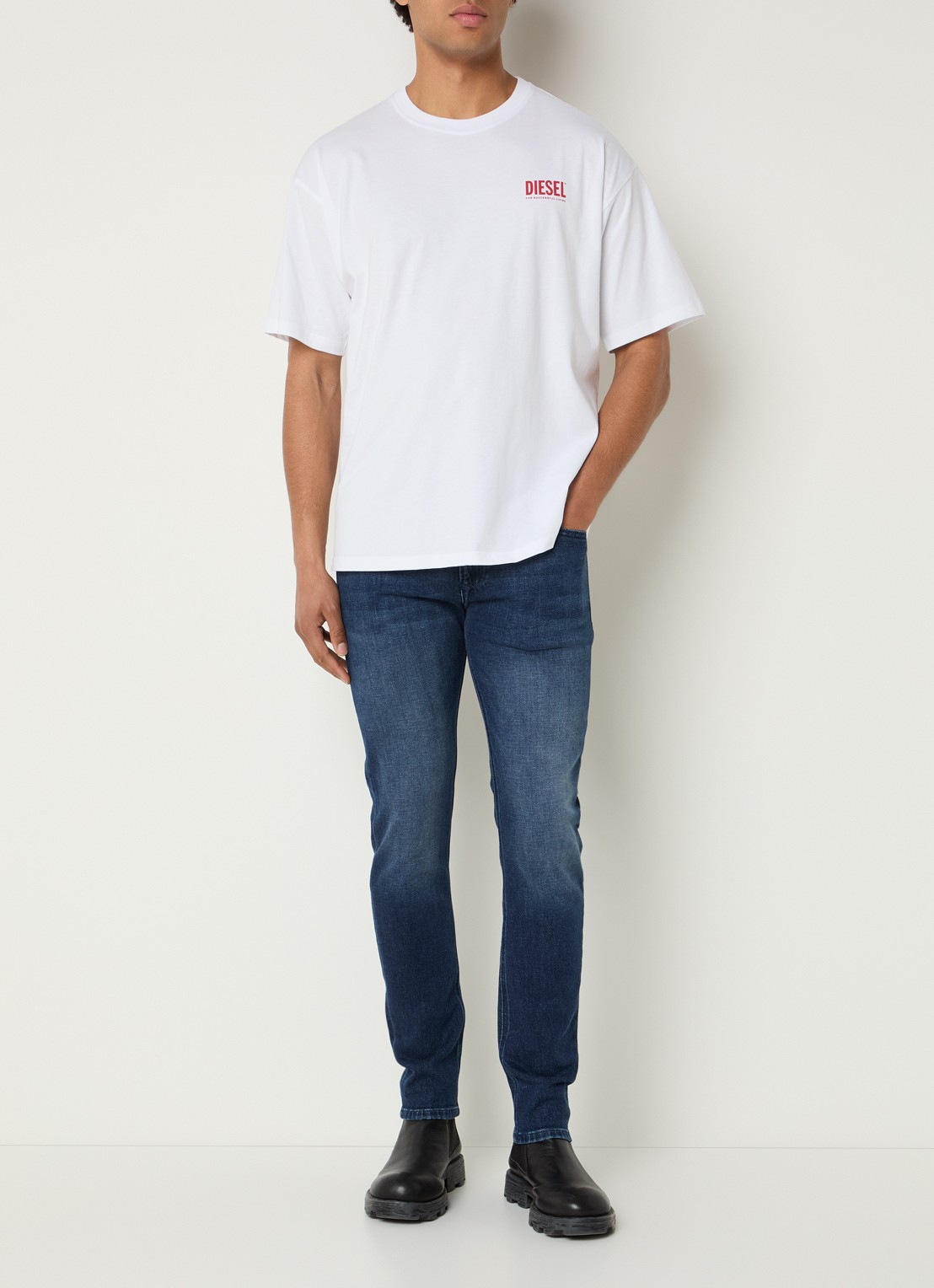 Diesel 1979 Sleenker skinny jeans met donkere wassing - voorkant 5 indigo