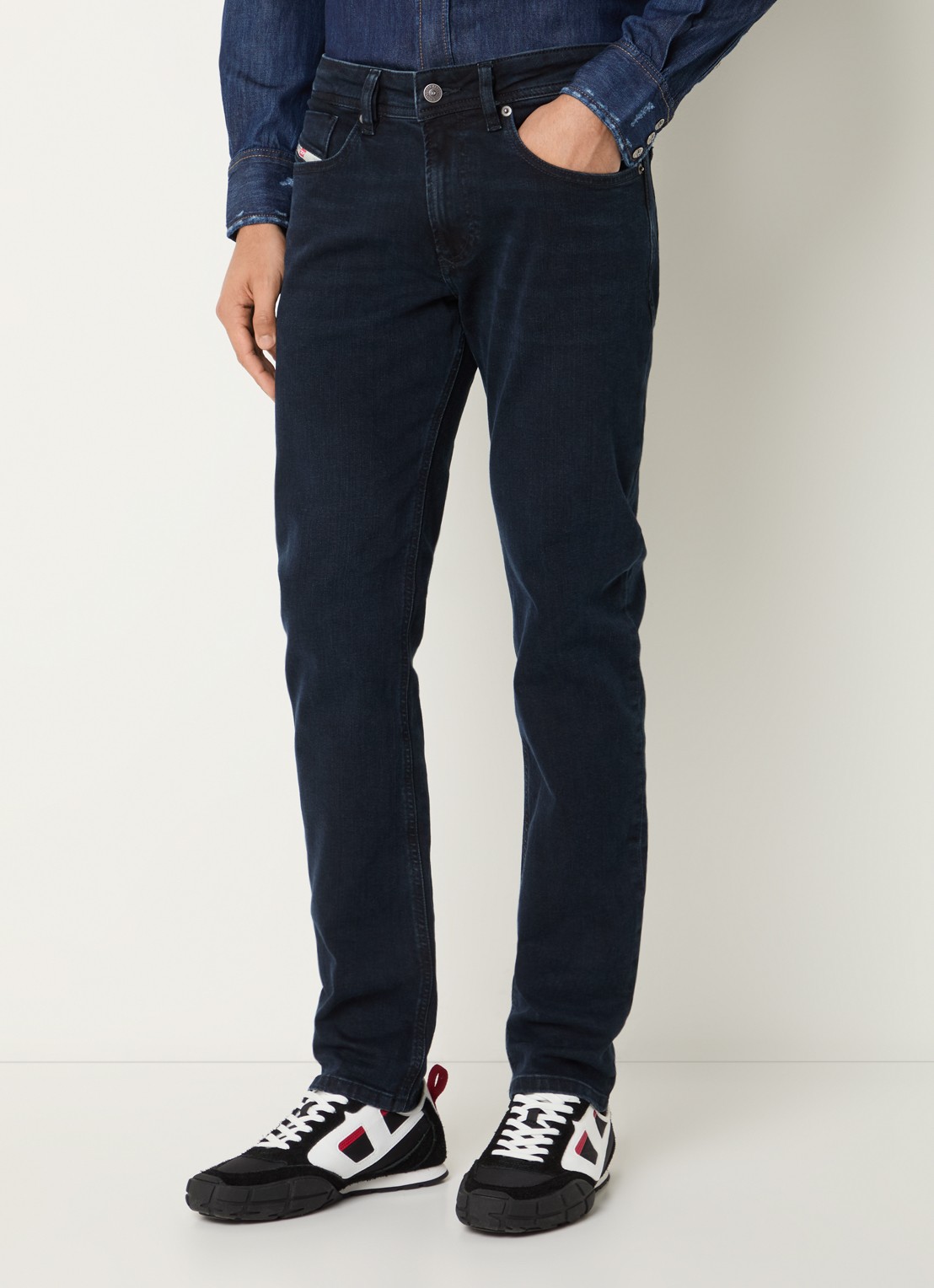 Diesel 1979 Sleenker skinny jeans met donkere wassing - detail 2 indigo