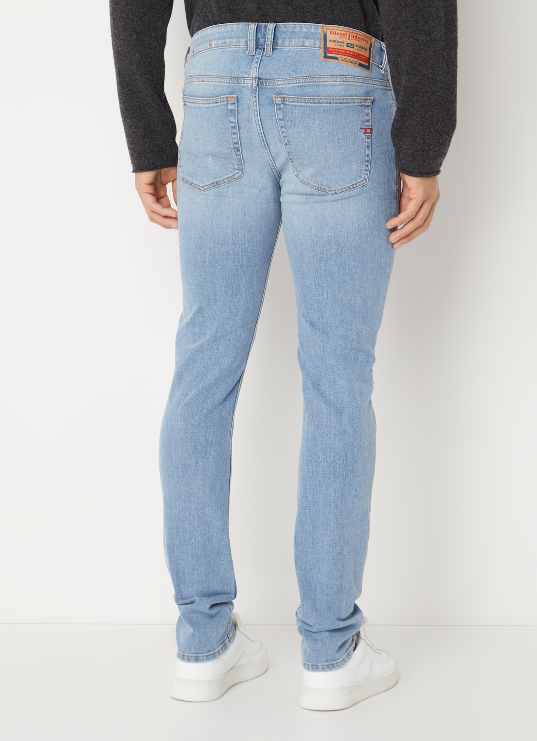 Diesel 1979 Sleenker skinny jeans met lichte wassing  - achterkant indigo