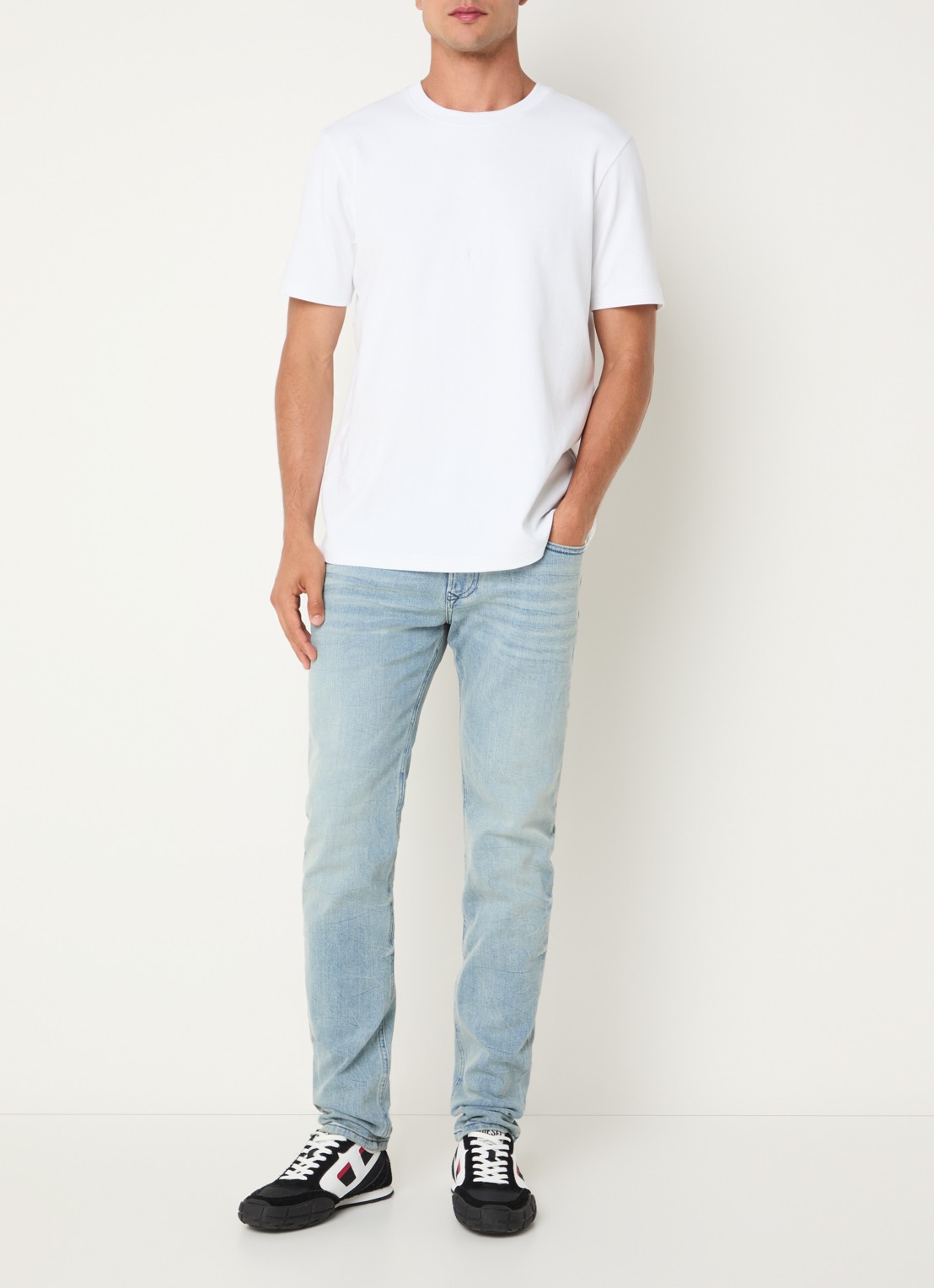 Diesel 1979 Sleenker skinny jeans met lichte wassing - voorkant 5 indigo