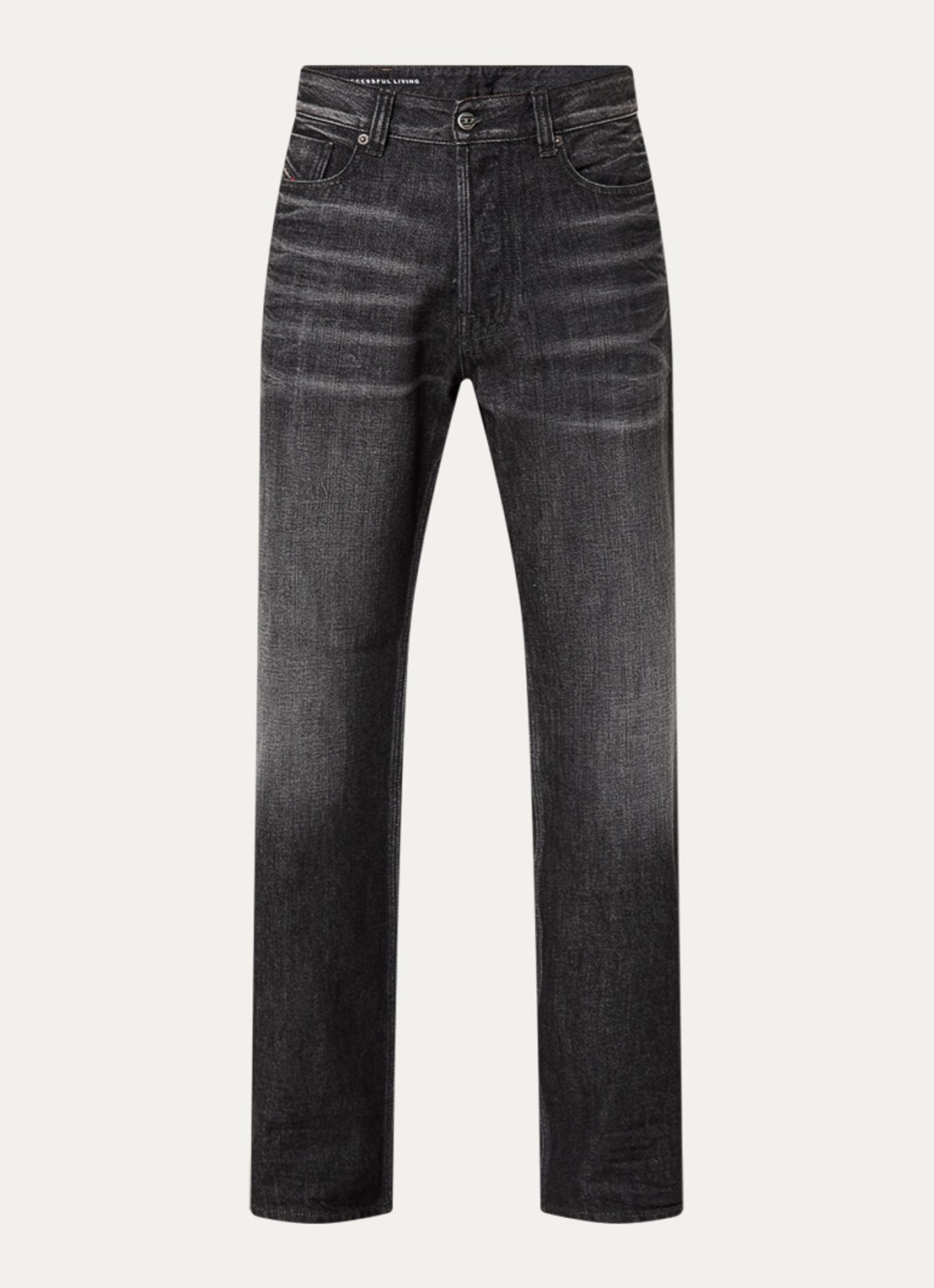 Diesel 1980 loose fit jeans met donkere wassing - voorkant 4 donkergrijs