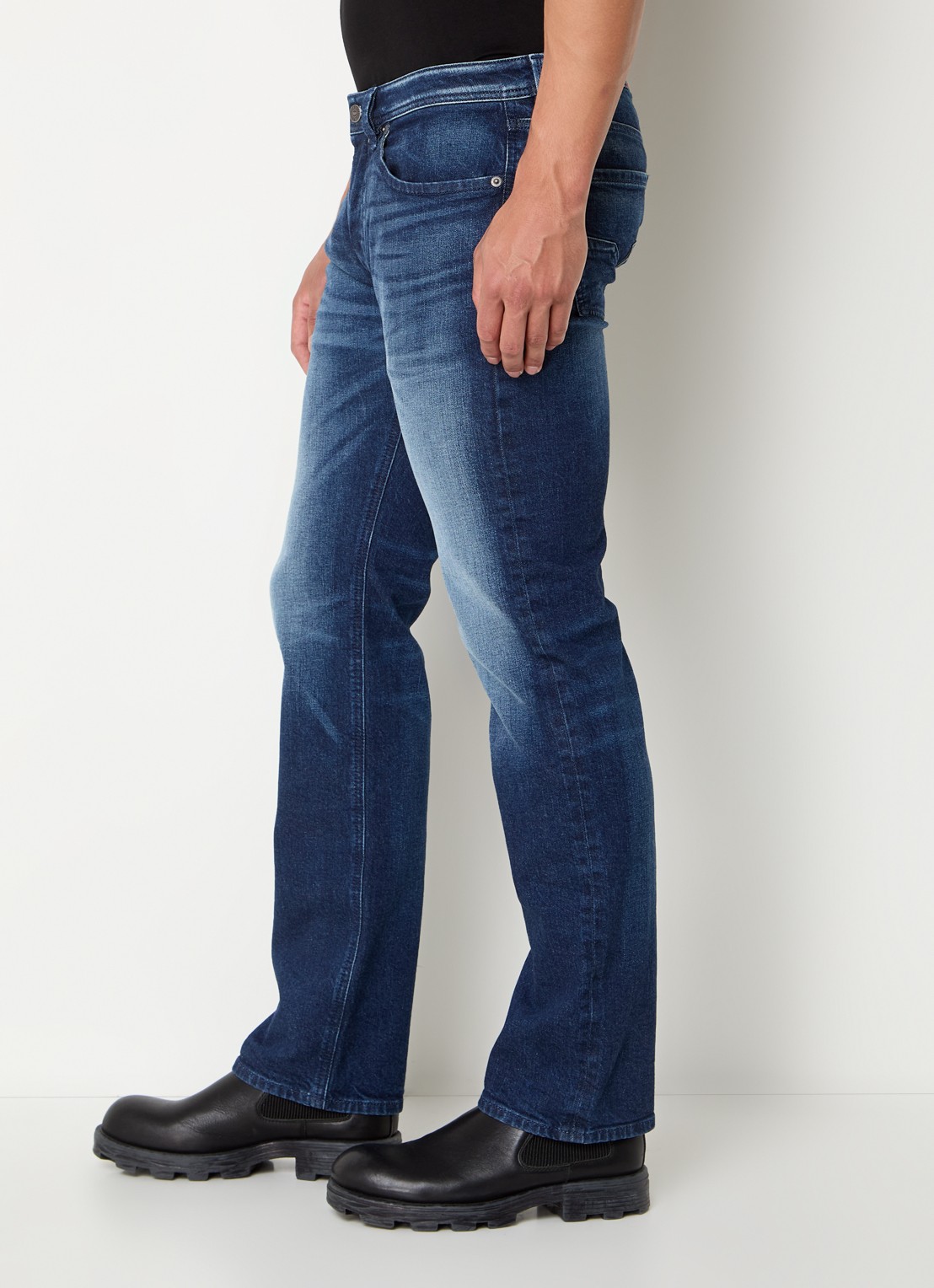Diesel 1985 Larkee slim fit jeans met donkere wassing - detail 5 indigo