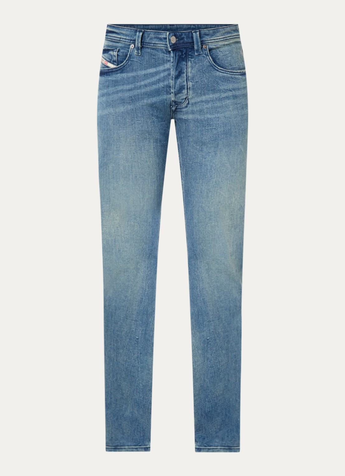 Diesel 1985 Larkee slim fit jeans met medium wassing - voorkant 3 indigo
