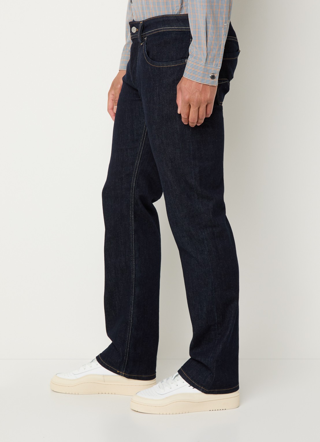 Diesel 1985 Larkee straight leg jeans met donkere wassing - detail 2 indigo