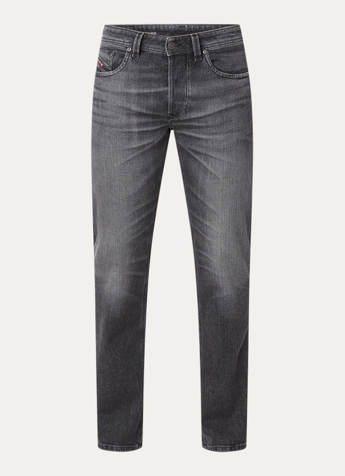 Diesel 1985 slim fit jeans met gekleurde wassing - voorkant 4 antraciet