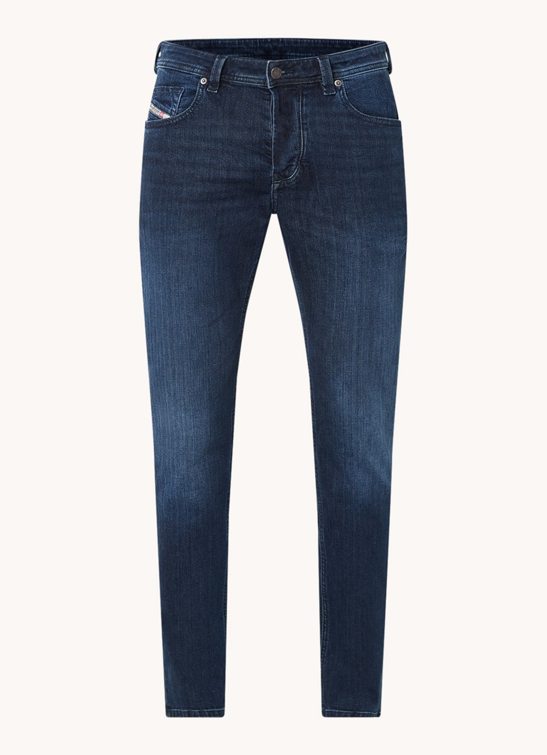 Diesel 1986 Larkee slim fit jeans met donkere wassing  - voorkant indigo