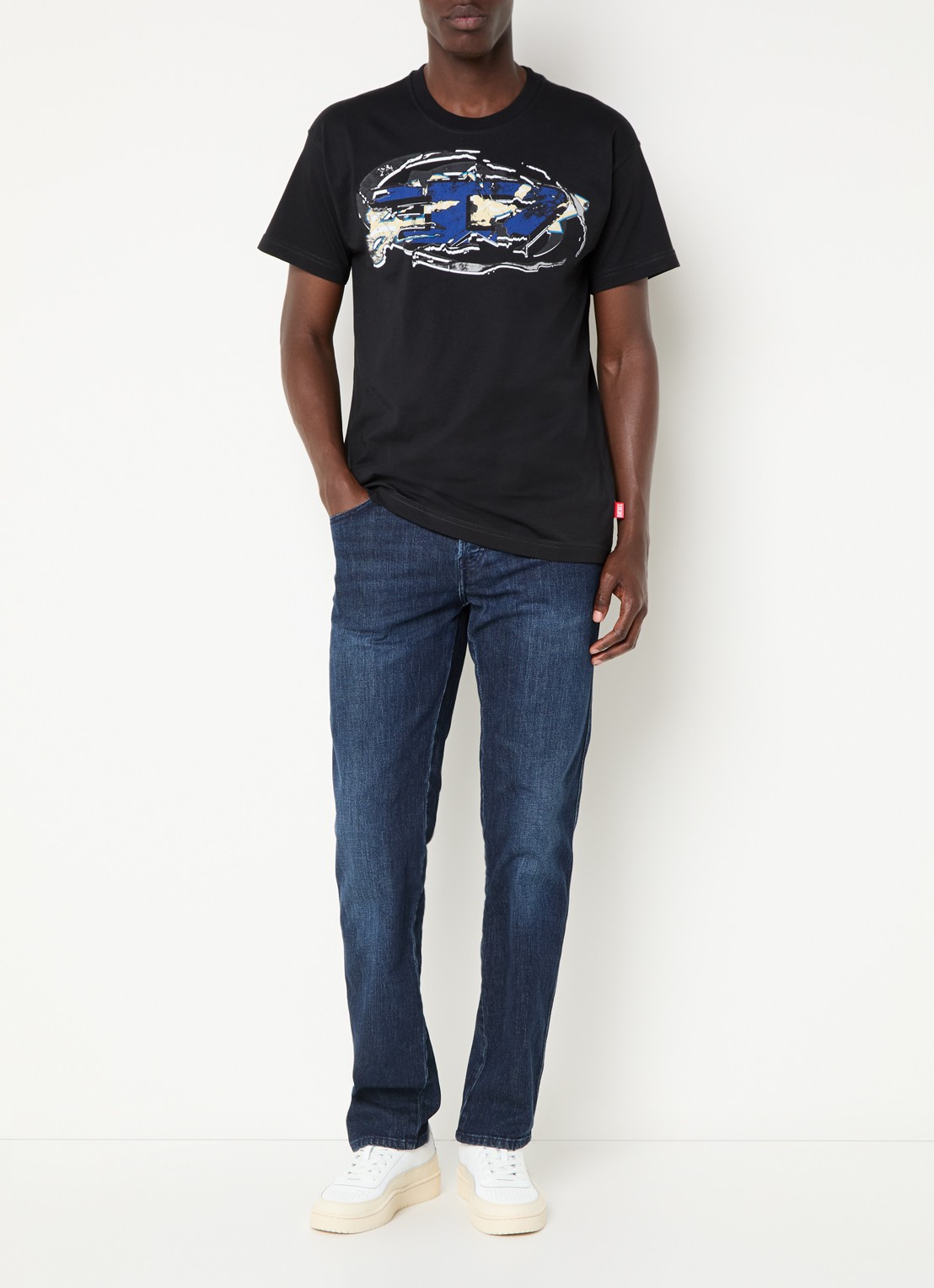 Diesel 1993 D-Vyl slim fit jeans met donkere wassing - voorkant 3 indigo