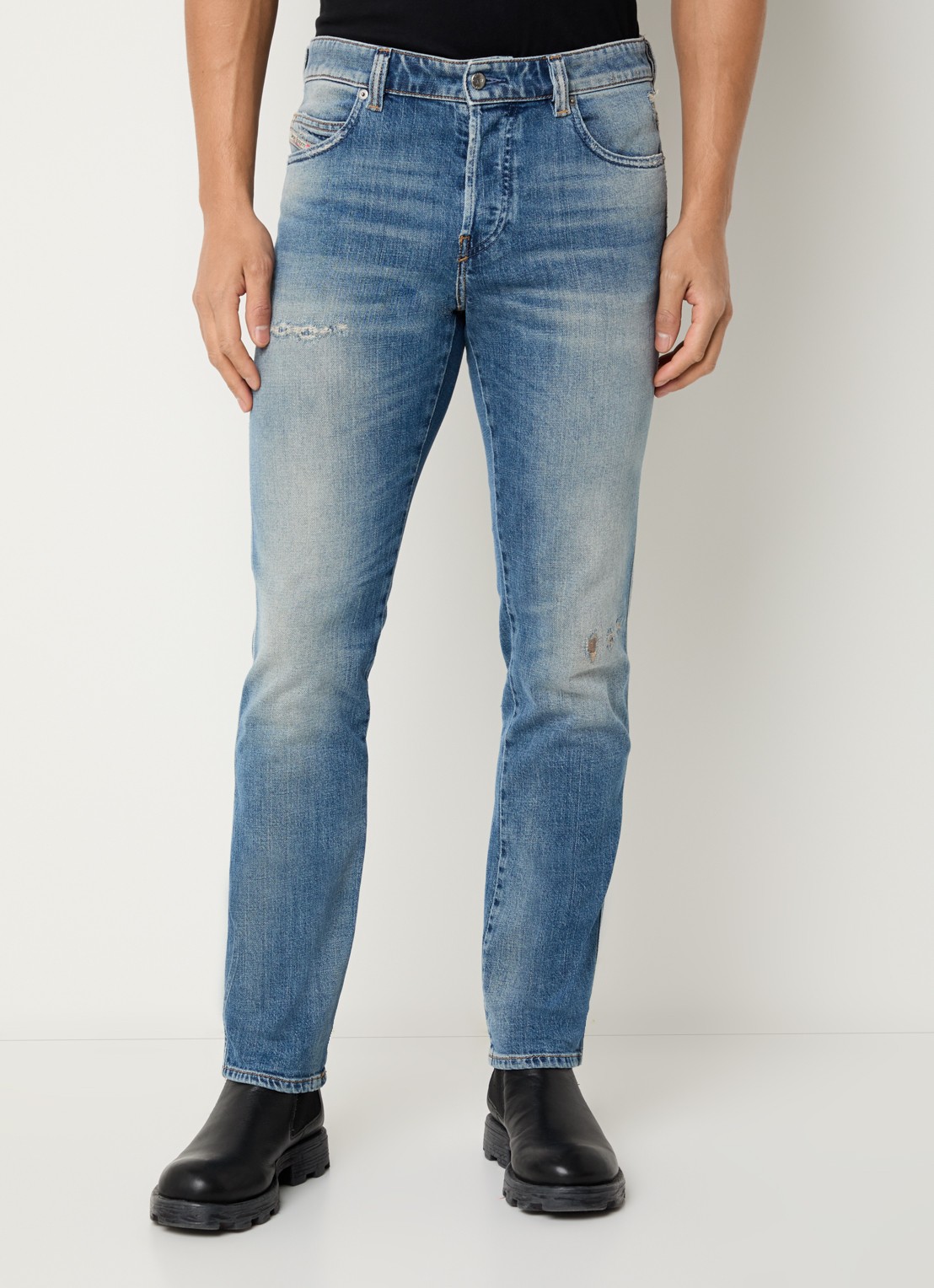Diesel 1993 D-VYL slim fit jeans met medium wassing - detail 4 indigo