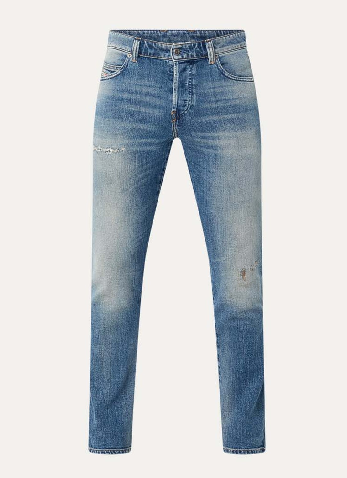 Diesel 1993 D-VYL slim fit jeans met medium wassing - voorkant 2 indigo