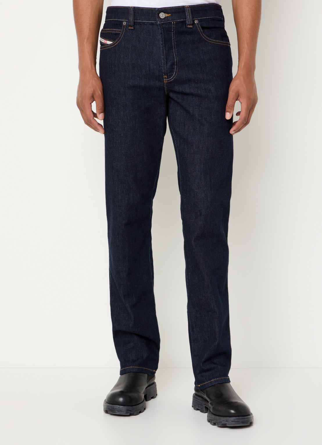 Diesel 1993 D-Vyl straight leg jeans met donkere wassing - detail 4 indigo