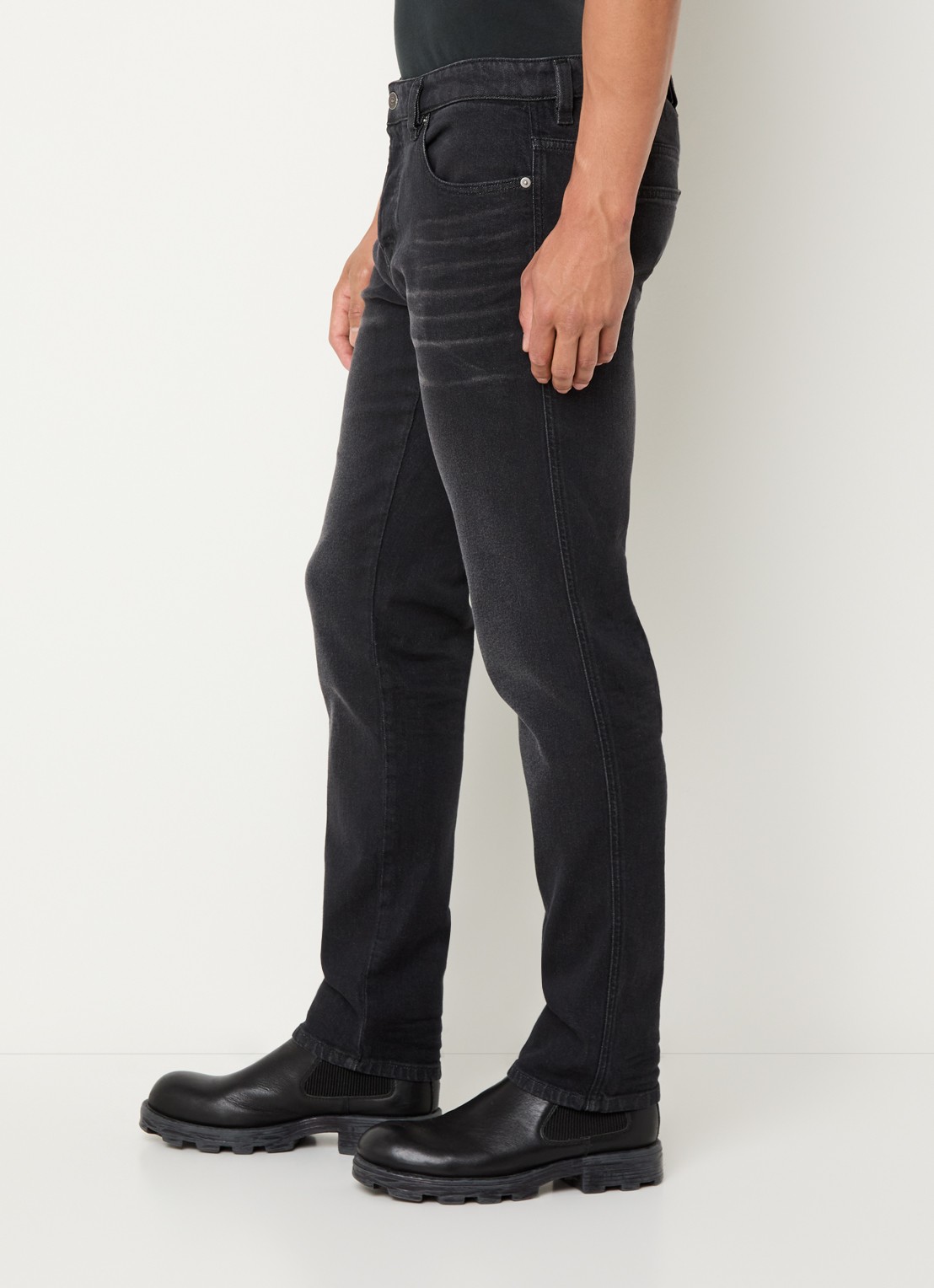 Diesel 1993 D-Vyl straight leg jeans met gekleurde wassing - detail 3 zwart