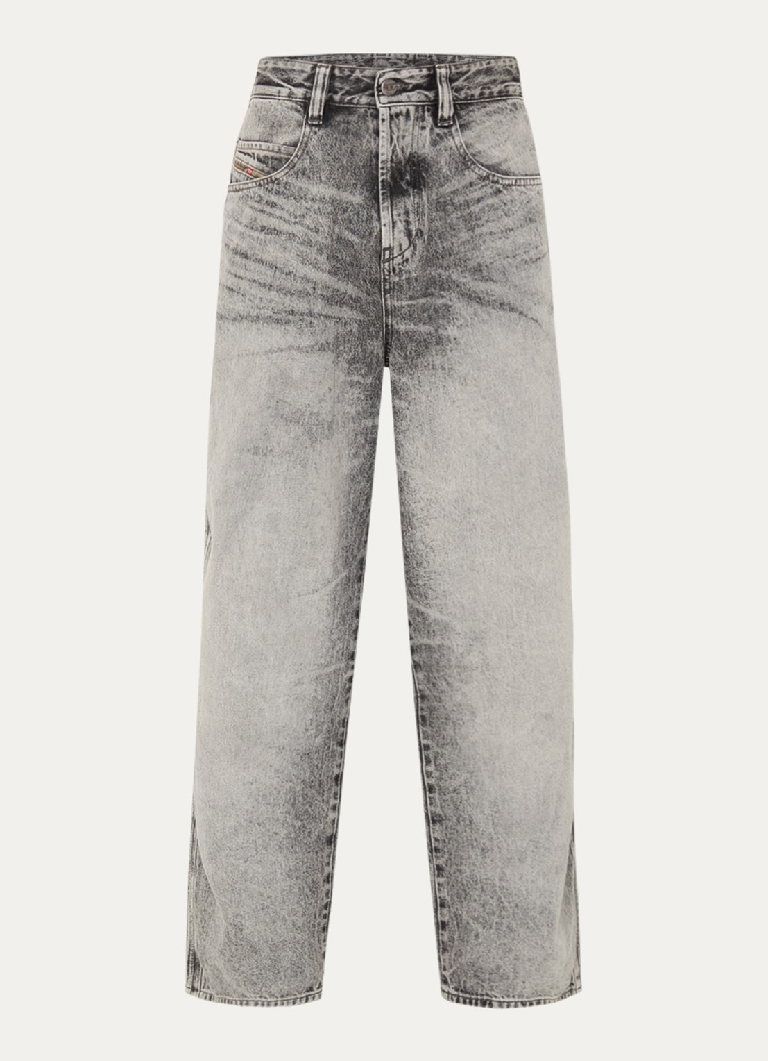 Diesel 1997 D-Denim loose fit jeans met gekleurde wassing - voorkant 3 grijs