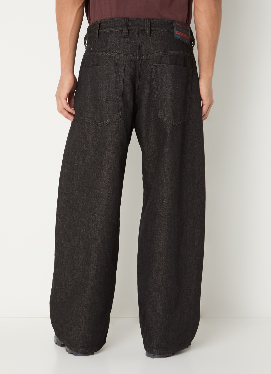 Diesel 1997 wide leg jeans met gekleurde wassing - achterkant 3 donkerbruin